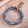 4pcs Faceted Glass Bead Stretch Bracelet Set  Handmade AB Crystal Effect Elastic Stackable Bracelet 7
