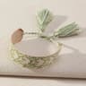 Bohemian Embroidered Woven Tassel Bracelet  Handmade Adjustable Braided Rope Bracelet For Women 15