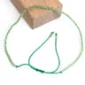 Natural Faceted Stone Beaded Bracelet  Adjustable Crystal Tourmaline Agate Handwoven Bracelet For W 5