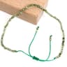 Natural Faceted Stone Beaded Bracelet  Adjustable Crystal Tourmaline Agate Handwoven Bracelet For W 15
