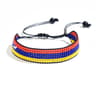 Meetvii Handwoven Seed Bead Adjustable Bracelet  National Flag Color Beaded Friendship Wristband 15