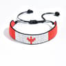 Meetvii Handwoven Seed Bead Adjustable Bracelet  National Flag Color Beaded Friendship Wristband 20