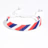 Meetvii Handwoven Seed Bead Adjustable Bracelet  National Flag Color Beaded Friendship Wristband 24