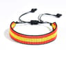 Meetvii Handwoven Seed Bead Adjustable Bracelet  National Flag Color Beaded Friendship Wristband 28