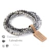 4Layer Natural Stone Glass Bead Bracelet Set  4 Mm Stretch MultiLayer Stackable Bracelet For Women 7