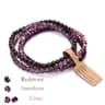4Layer Natural Stone Glass Bead Bracelet Set  4 Mm Stretch MultiLayer Stackable Bracelet For Women 10
