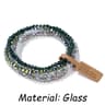 4Layer Natural Stone Glass Bead Bracelet Set  4 Mm Stretch MultiLayer Stackable Bracelet For Women 27