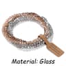 4Layer Natural Stone Glass Bead Bracelet Set  4 Mm Stretch MultiLayer Stackable Bracelet For Women 20