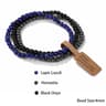 3pcs Natural Crystal Beaded Bracelets With Wish Card  Faceted Elastic Healing Stone Bracelets For W 21