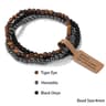 3pcs Natural Crystal Beaded Bracelets With Wish Card  Faceted Elastic Healing Stone Bracelets For W 18