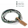 3pcs Natural Stone Bead Bracelets  4 Mm Quartz Agate  Black Onyx Elastic Stretch Bracelets For Wome 17
