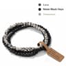 3pcs Natural Stone Bead Bracelets  4 Mm Quartz Agate  Black Onyx Elastic Stretch Bracelets For Wome 26