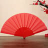 Solid Color Folding Hand Fan  Portable Elegant Fan For Weddings Parties Home Decor  Gifts 10