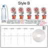 Automatic Drip Irrigation Kit For Potted Plants  Adjustable Water Flow SelfWatering System With Tub 5