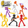 Poseable Stickman Action Figures Set  Flexible DIY Bendable Toys For Kids  Creative Play 7