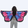 Womens Butterfly Wings Cape  Polyester Fairy Shawl Cosplay Costume Cloak  Festival DressUp Accessor 6