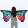 Womens Butterfly Wings Cape  Polyester Fairy Shawl Cosplay Costume Cloak  Festival DressUp Accessor 13