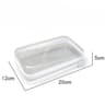 Clear Zippered Hard Plastic Storage Case  Stackable Organizer Bin For Makeup Pencils Toys  Craft Su 6
