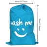 Smiley Face Drawstring Laundry Bag  Nylon Clothes Storage Bag For Travel Dorm  Home Organization 9