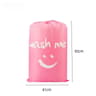 Smiley Face Drawstring Laundry Bag  Nylon Clothes Storage Bag For Travel Dorm  Home Organization 7