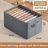Canvas Clothes Organizer Storage Box  Foldable Wardrobe Drawer Organizer For Jeans Underwear Bras S 11