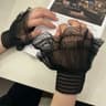 1 Pair Lace Detachable Sleeve Cuffs  Ruffle Fake Cuffs Sun Protection Wrist Sleeves For Women Sweat 17