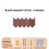 Wall Mounted Wooden Piano Key Coat Rack  Folding 8Hook Entryway Organizer For Coats Hats  Home Deco 6