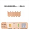 Wall Mounted Wooden Piano Key Coat Rack  Folding 8Hook Entryway Organizer For Coats Hats  Home Deco 9