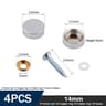 4pcs Copper Mirror Fixing Screws  Polished Chrome Decorative Cap Covers For Glass Furniture Mirrors 8