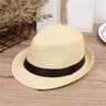 Kids Straw Sun Hat  Breathable Wide Brim Panama Beach Hat For Boys  Girls Outdoor Summer Travel 10