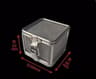 Stainless Steel Cleaning Net Basket  Durable Metal Storage Container With Lid For Kitchen Home  Eve 5