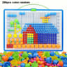 Mushroom Nail Building Blocks  3D Puzzle Peg Board Color Matching Educational STEM Toy For Kids Lea 7
