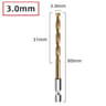 HSS Titanium Coated Twist Drill Bit  14 In Hex Shank Quick Change Power Tool For Wood Plastic Alumi 9