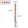 HSS Titanium Coated Twist Drill Bit  14 In Hex Shank Quick Change Power Tool For Wood Plastic Alumi 15