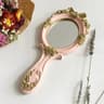 Cute Vintage Handheld Vanity Mirror Resin Makeup Mirror With Handle For Girls Women  Princess Gifts 7