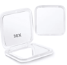 Compact 30X Magnifying Makeup Mirror  DoubleSided 1X Folding Travel Cosmetic Mirror With Tweezers F 8