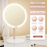 Round LED Makeup Vanity Mirror  Lighted Desktop Beauty Mirror For Makeup Skincare Bathroom  Dressin 7