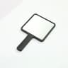 Square Handheld Makeup Mirror  Lightweight Portable Vanity Hand Mirror With Plastic Handle  Glass F 8