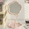 Floral Desktop Makeup Mirror  Round Table Vanity Mirror For Bedroom Dorm Dressing Table Beauty Deco 6