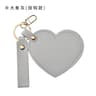 HeartShaped Compact Makeup Mirror  PU Leather Pocket Vanity Mirror With Keychain For Purse Travel A 7