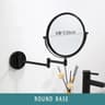 Wall Mounted Makeup Mirror  DoubleSided Magnifying Aluminum Dressing Mirror For Bathroom Vanity And 7
