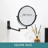 Wall Mounted Makeup Mirror  DoubleSided Magnifying Aluminum Dressing Mirror For Bathroom Vanity And 6
