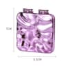 Mini Square DoubleSided Folding Makeup Mirror  Compact Plated Pocket Vanity Mirror For Travel Purse 6