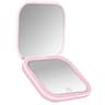 Compact Mini Lighted Makeup Mirror  2X Magnifying Foldable Pocket Vanity Mirror For Travel Gifts Be 6