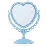 HeartShaped DoubleSided Makeup Mirror  1X Magnification Portable Desktop Vanity Mirror With Stable  6