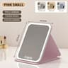 3 Color Dimmable LED Makeup Mirror  Rechargeable Foldable Touch Screen Vanity Mirror For Travel Hom 8