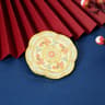 Chinese Style Pocket Mirror  Embossed Metal Handheld Makeup Mirror With Elegant Floral Pattern For  7