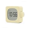 LED Digital Alarm Clock  Rechargeable LCD Desktop Clock With Temperature Humidity Monitor  Backligh 7