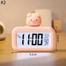 Nordic Silent Quartz Alarm Clock  41 In Compact Metal Table Clock With Night Light Stand For Bedroo 11