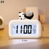 Nordic Silent Quartz Alarm Clock  41 In Compact Metal Table Clock With Night Light Stand For Bedroo 13